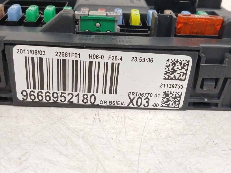 Recambio de caja reles / fusibles para citroën c3 ii (sc_) 1.4 referencia OEM IAM 9666952180  