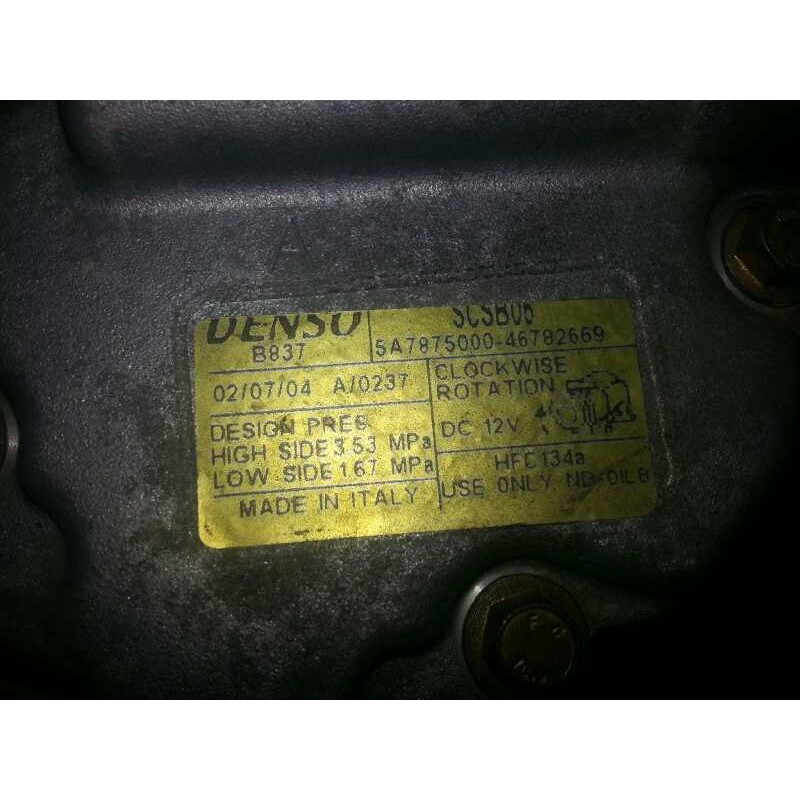 Recambio de compresor aire acondicionado para fiat punto berlina (188) 1.2 8v active referencia OEM IAM 46782669  