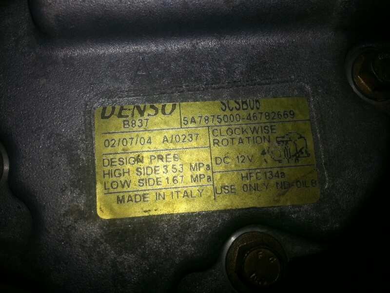 Recambio de compresor aire acondicionado para fiat punto berlina (188) 1.2 8v active referencia OEM IAM 46782669  
