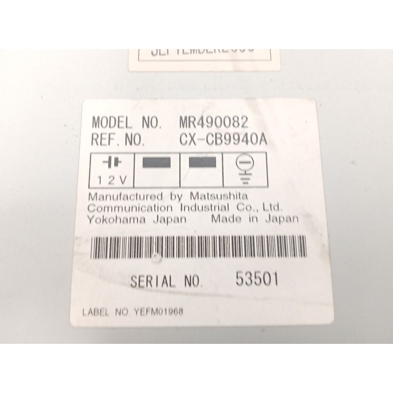 Recambio de sistema audio / radio cd para mitsubishi montero (v60/v70) 3.2 di-d cat referencia OEM IAM   