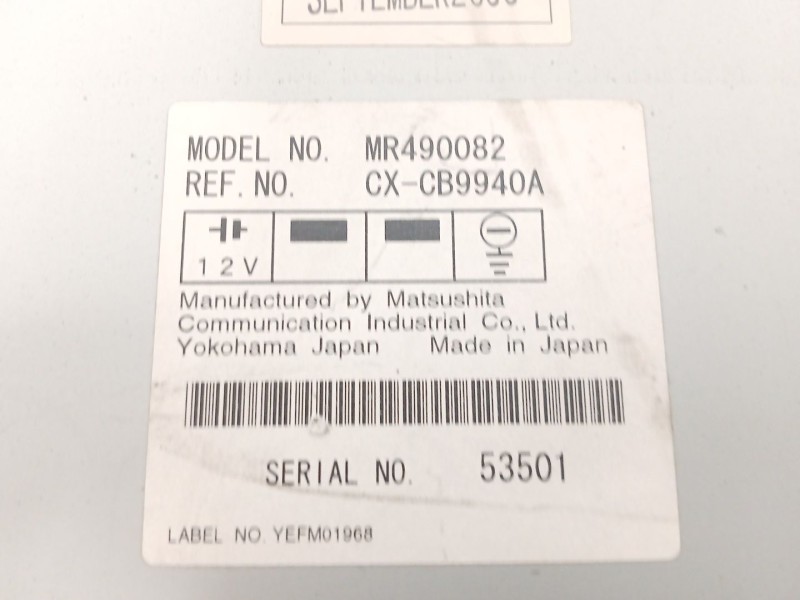 Recambio de sistema audio / radio cd para mitsubishi montero (v60/v70) 3.2 di-d cat referencia OEM IAM   