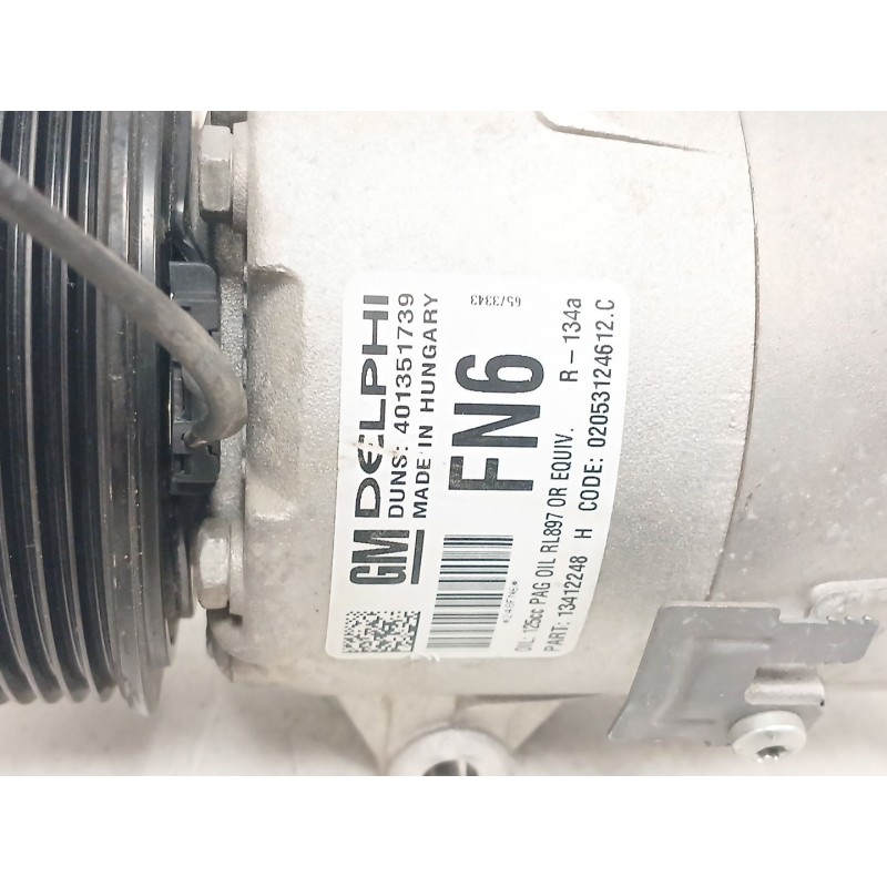 Recambio de compresor aire acondicionado para opel astra j (p10) 1.7 cdti (68) referencia OEM IAM 13412248 401351739 