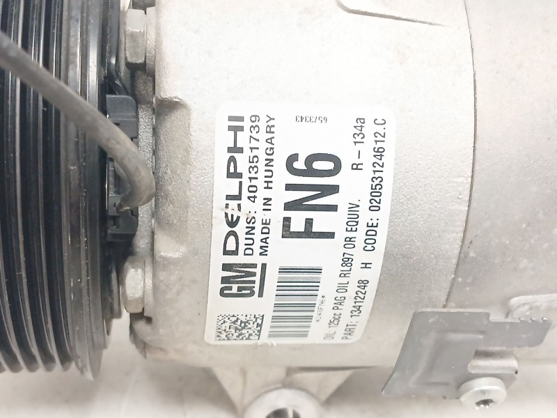 Recambio de compresor aire acondicionado para opel astra j (p10) 1.7 cdti (68) referencia OEM IAM 13412248 401351739 