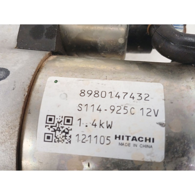 Recambio de motor arranque para opel astra j (p10) 1.7 cdti (68) referencia OEM IAM 8980147432 S114925C 