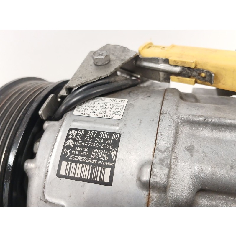 Recambio de compresor aire acondicionado para opel corsa f (p2jo) 1.5 (68) referencia OEM IAM 9834730080 9834730480 4472506720