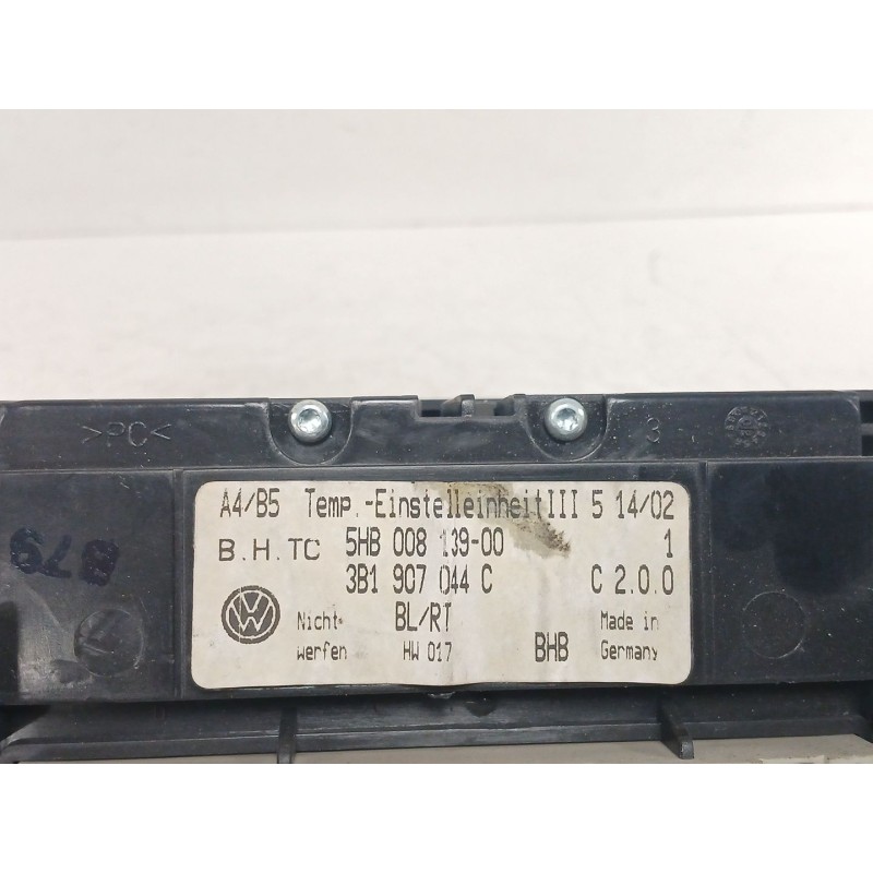 Recambio de mando climatizador para volkswagen golf iv berlina (1j1) 1.9 tdi referencia OEM IAM 1B1907044C  5HB008139