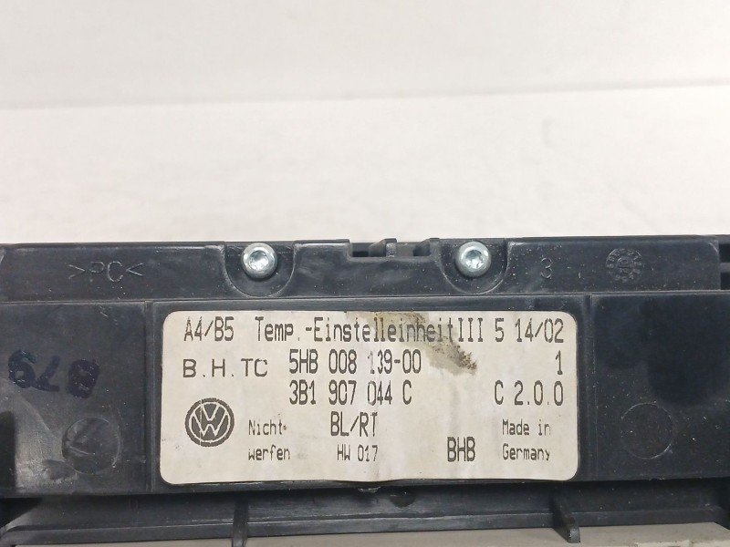 Recambio de mando climatizador para volkswagen golf iv berlina (1j1) 1.9 tdi referencia OEM IAM 1B1907044C  5HB008139