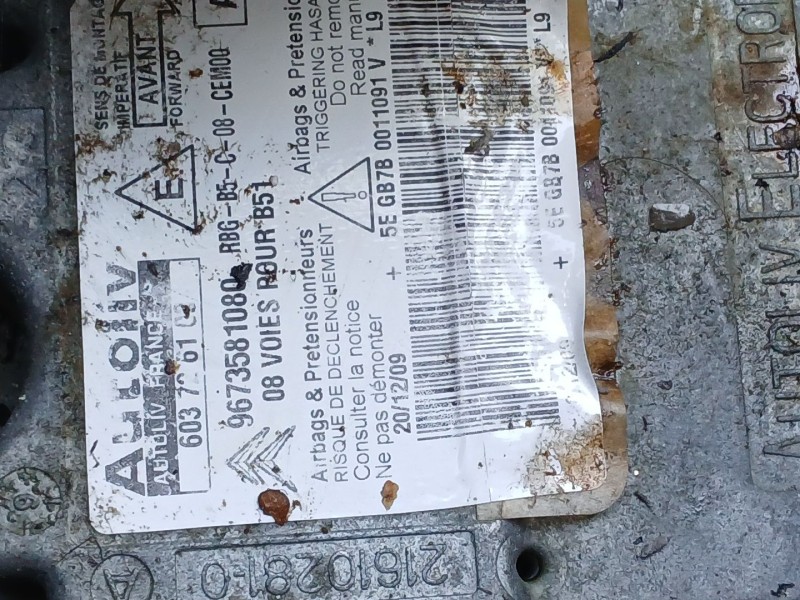Recambio de centralita airbag para citroën c4 i (lc_) 1.6 hdi referencia OEM IAM 9673581080  