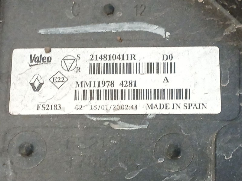 Recambio de electroventilador para renault captur ii (hf_) tce 155 (hfmn) referencia OEM IAM 214810411R  