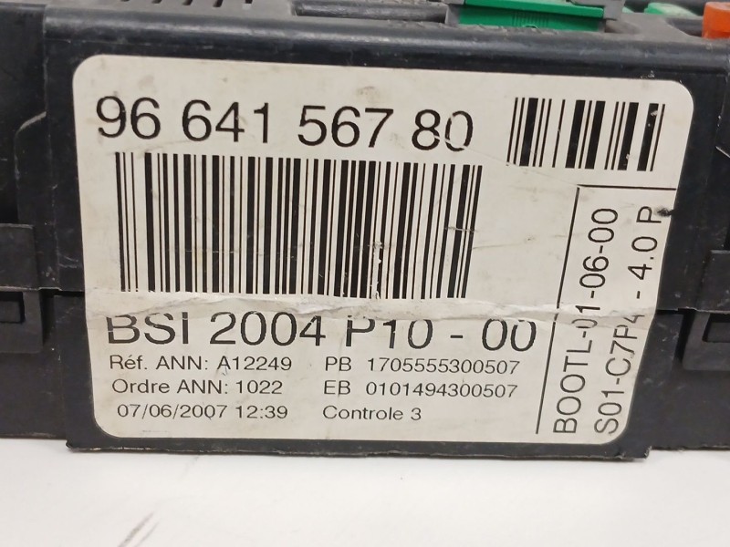 Recambio de caja reles / fusibles para citroën c2 1.4 hdi referencia OEM IAM 9664156780 BSI2004P1000 