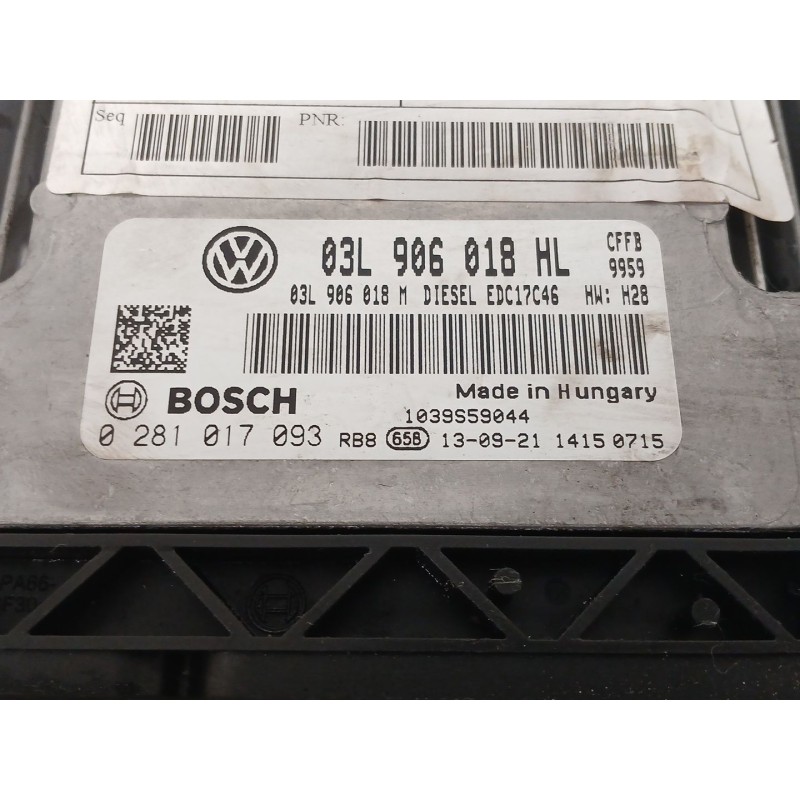 Recambio de centralita motor uce para seat alhambra (710, 711) 2.0 tdi referencia OEM IAM 03L906018HL 0281017093 EDC17C46