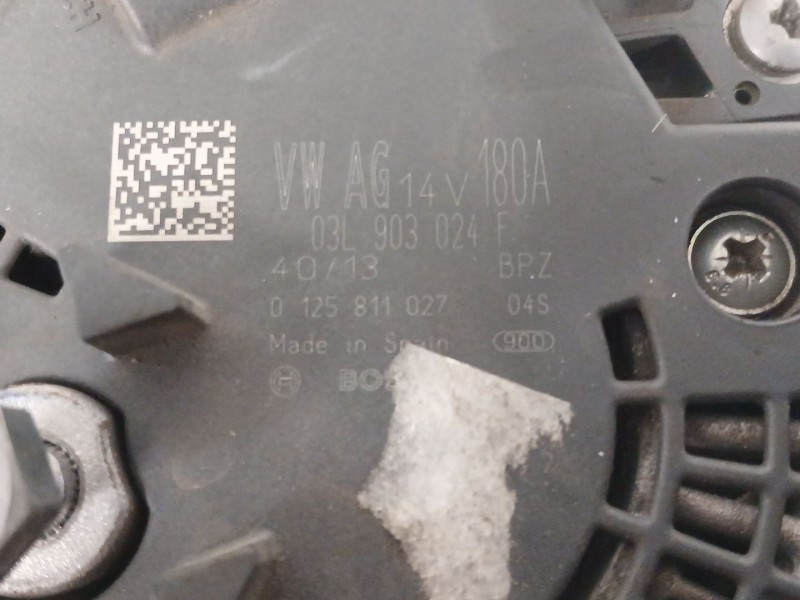 Recambio de alternador para seat alhambra (710, 711) 2.0 tdi referencia OEM IAM 03L903024F 0125811027 