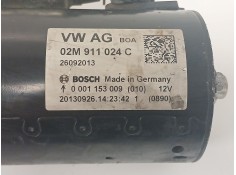 Recambio de motor arranque para seat alhambra (710, 711) 2.0 tdi referencia OEM IAM 02M911024C 0001153009  2