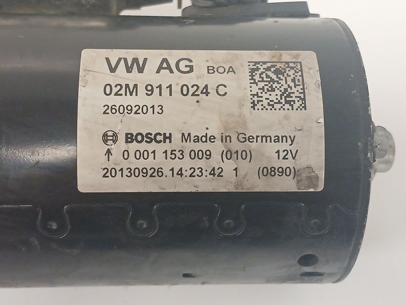 Recambio de motor arranque para seat alhambra (710, 711) 2.0 tdi referencia OEM IAM 02M911024C 0001153009 