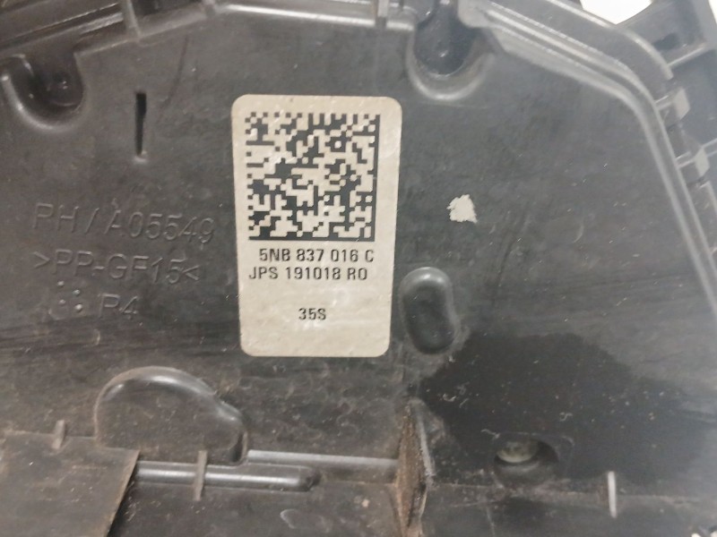 Recambio de cerradura puerta delantera derecha para volkswagen tiguan (ad1, ax1) 2.0 tdi referencia OEM IAM 5NB837016C  