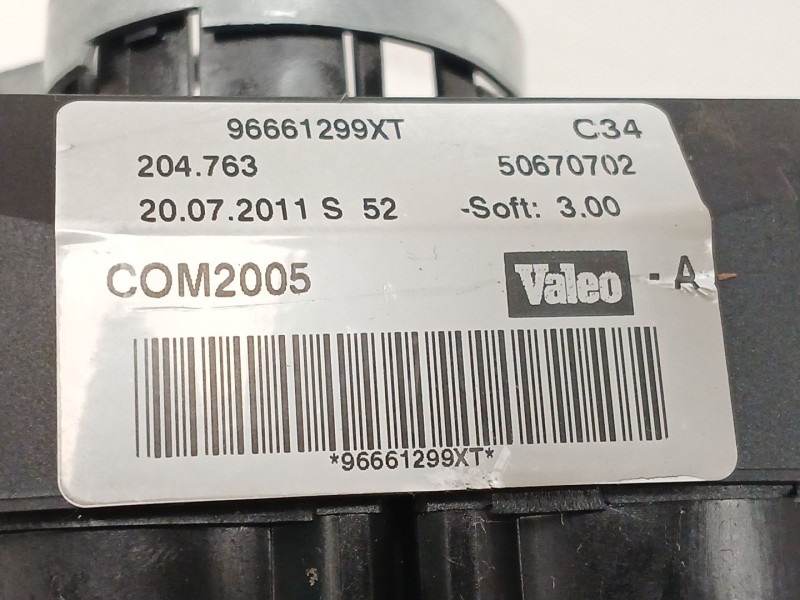 Recambio de mando luces para peugeot 207/207+ (wa_, wc_) 1.4 16v referencia OEM IAM COM2005 96661299XT 
