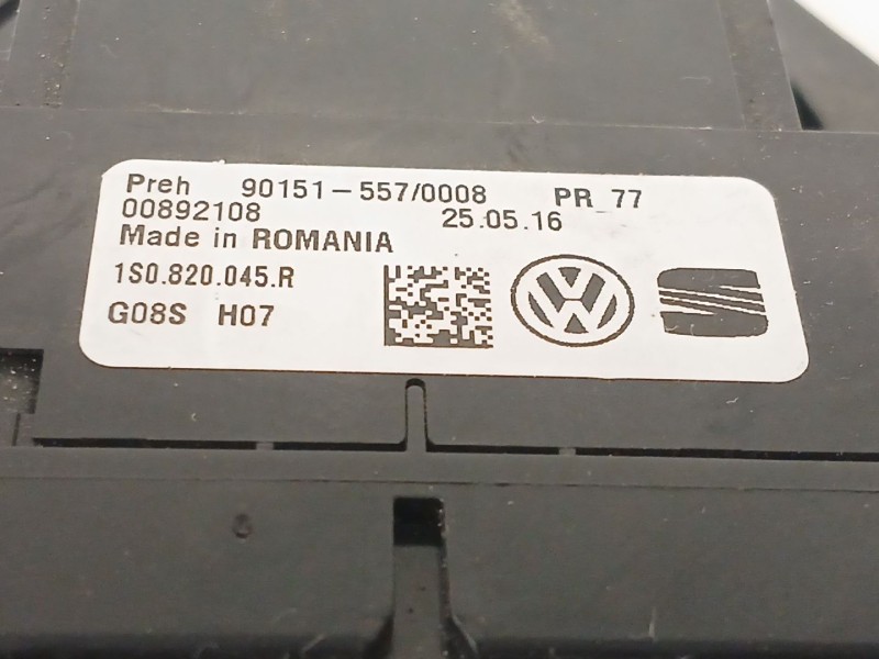 Recambio de mando calefaccion / aire acondicionado para volkswagen up! (121, 122, bl1, bl2, bl3, 123) 1.0 referencia OEM IAM 008