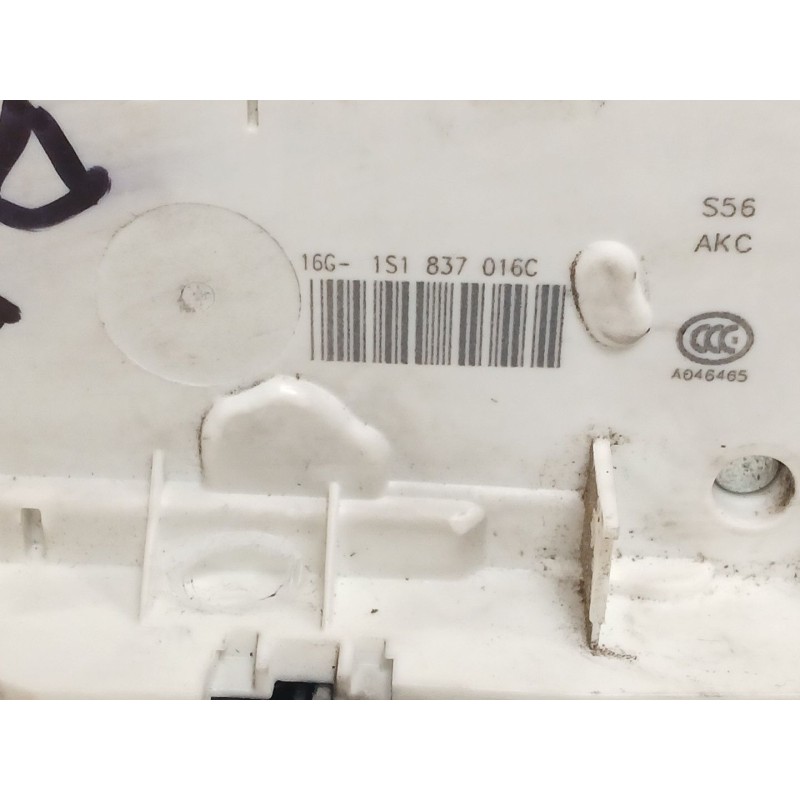 Recambio de cerradura puerta delantera derecha para volkswagen up! (121, 122, bl1, bl2, bl3, 123) 1.0 referencia OEM IAM 1S18370