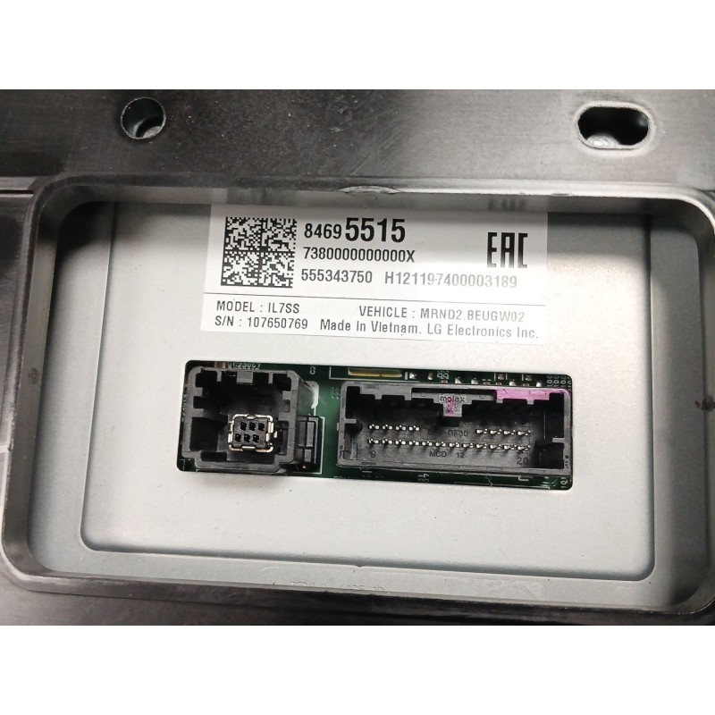 Recambio de pantalla multifuncion para opel astra k (b16) 1.2 turbo (68) referencia OEM IAM 84695515 555343750 