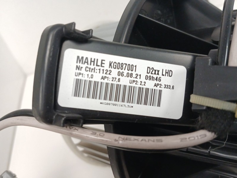 Recambio de motor calefaccion para opel astra k (b16) 1.2 turbo (68) referencia OEM IAM KG087001 BZ80202 
