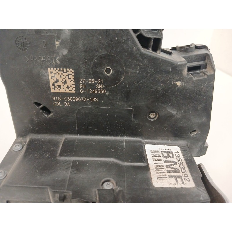 Recambio de cerradura puerta delantera derecha para opel astra k (b16) 1.2 turbo (68) referencia OEM IAM 13533592 1249350 C30390