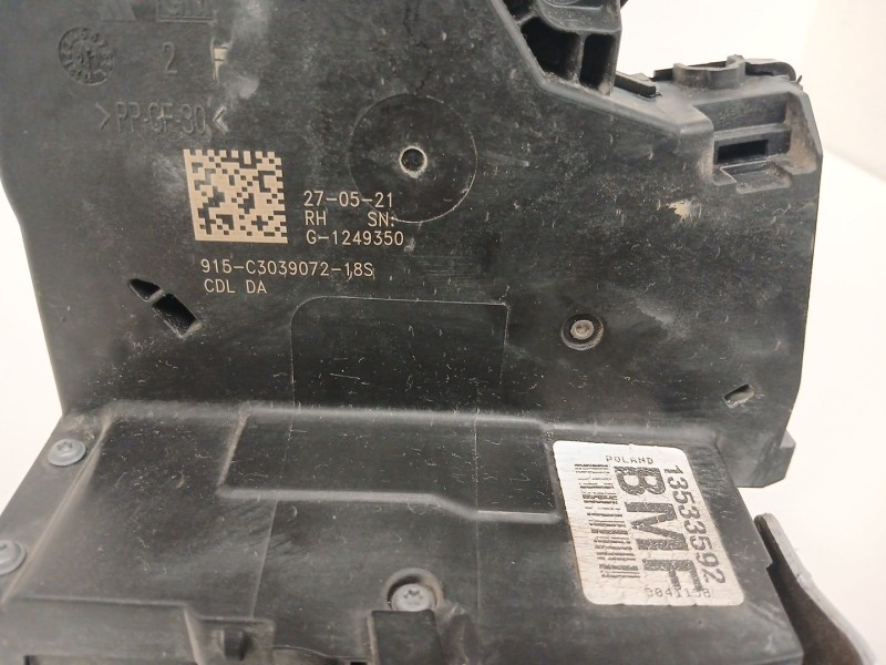 Recambio de cerradura puerta delantera derecha para opel astra k (b16) 1.2 turbo (68) referencia OEM IAM 13533592 1249350 C30390