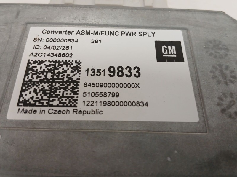 Recambio de modulo electronico para opel astra k (b16) 1.2 turbo (68) referencia OEM IAM 13519833  