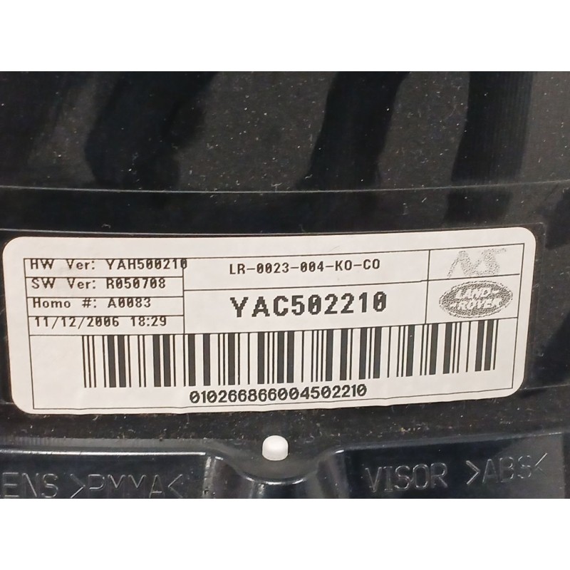 Recambio de cuadro instrumentos para land rover range rover sport i (l320) 2.7 d 4x4 referencia OEM IAM   