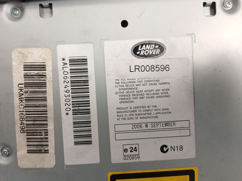 Recambio de sistema audio / radio cd para land rover range rover sport i (l320) 2.7 d 4x4 referencia OEM IAM   