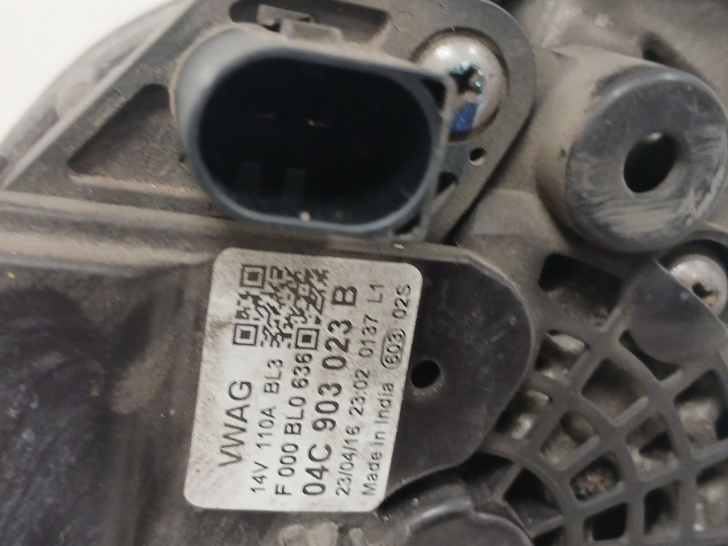 Recambio de alternador para volkswagen up! (121, 122, bl1, bl2, bl3, 123) 1.0 referencia OEM IAM 04C903023B  