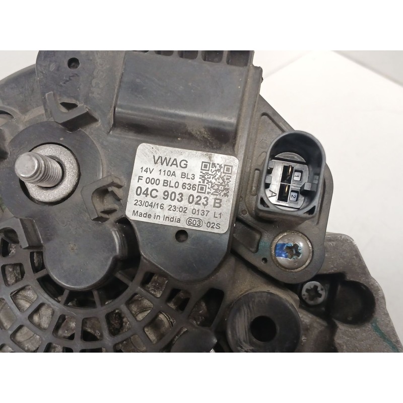Recambio de alternador para volkswagen up! (121, 122, bl1, bl2, bl3, 123) 1.0 referencia OEM IAM 04C903023B  