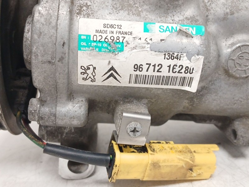 Recambio de compresor aire acondicionado para peugeot 207/207+ (wa_, wc_) 1.4 16v referencia OEM IAM 9671216280  