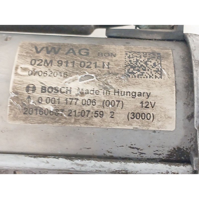 Recambio de motor arranque para volkswagen up! (121, 122, bl1, bl2, bl3, 123) 1.0 referencia OEM IAM 02M911021H  