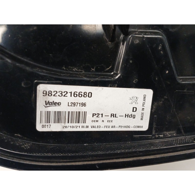Recambio de piloto trasero derecho para peugeot 208 ii (ub_, up_, uw_, uj_) 1.2 puretech 100 referencia OEM IAM   