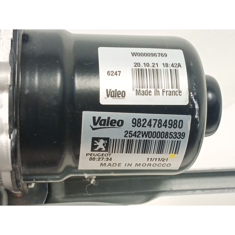 Recambio de motor limpia delantero para peugeot 208 ii (ub_, up_, uw_, uj_) 1.2 puretech 100 referencia OEM IAM 9824784980  