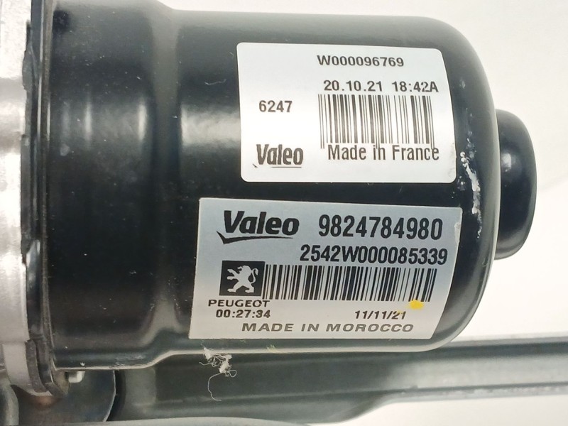 Recambio de motor limpia delantero para peugeot 208 ii (ub_, up_, uw_, uj_) 1.2 puretech 100 referencia OEM IAM 9824784980  
