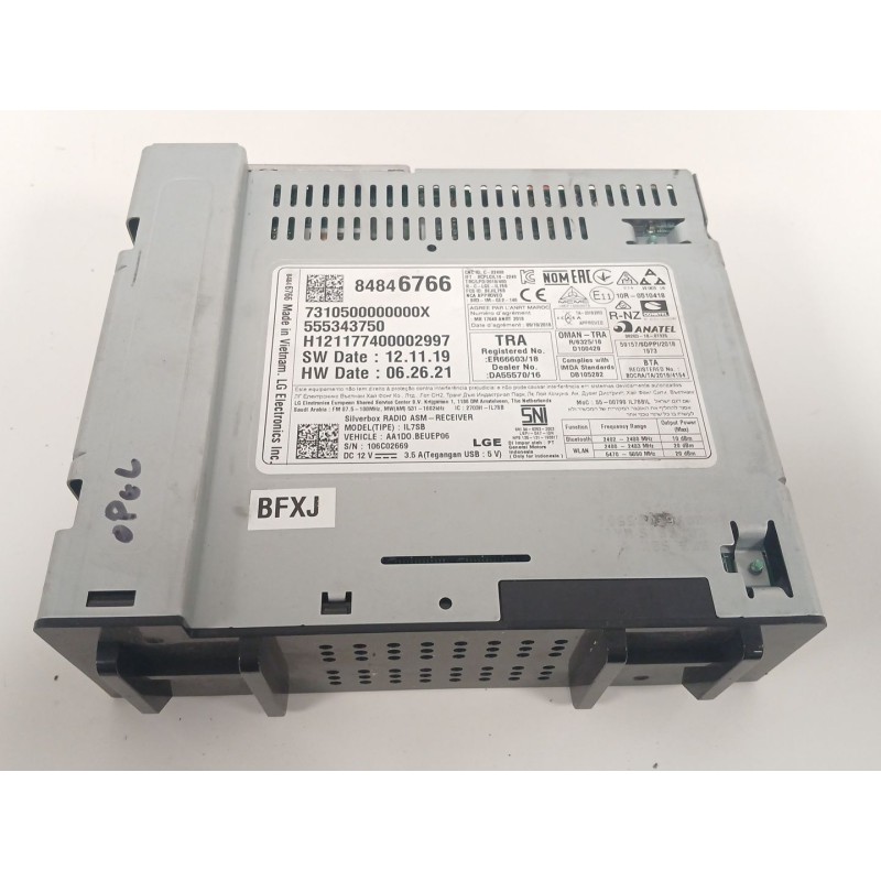 Recambio de modulo electronico para opel astra k (b16) 1.2 turbo (68) referencia OEM IAM 84846766  