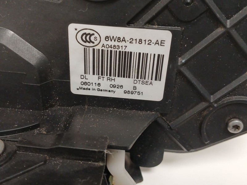 Recambio de cerradura puerta delantera derecha para land rover range rover evoque (l538) 2.0 d referencia OEM IAM 6W8A21812AE  