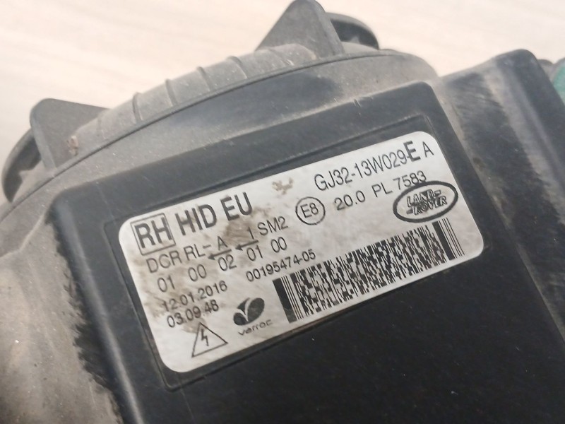 Recambio de faro izquierdo para land rover range rover evoque (l538) 2.0 d referencia OEM IAM GJ3213W029E 1036060061 