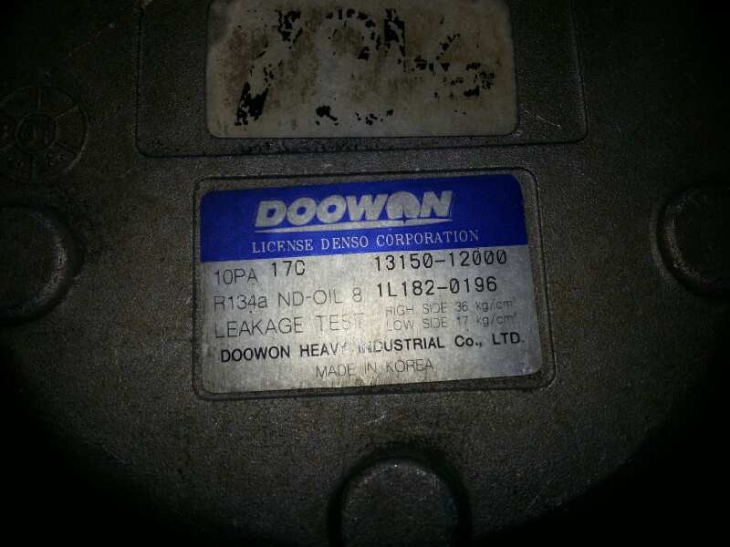 Recambio de compresor aire acondicionado para kia carnival ii 2.9 crdi cat referencia OEM IAM 1315012000   Recambio de compresor aire acondicionado para kia carnival ii 2.9 crdi cat referencia OEM IAM 1315012000