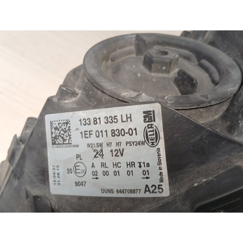 Recambio de faro izquierdo para opel corsa e (x15) 1.3 cdti (08, 68) referencia OEM IAM 13381335LH 1EF01183001 