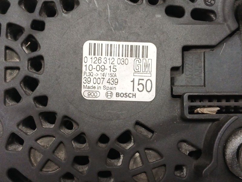 Recambio de alternador para opel corsa e (x15) 1.3 cdti (08, 68) referencia OEM IAM 0126312030 39007439 