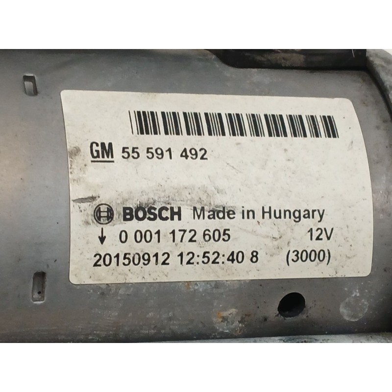 Recambio de motor arranque para opel corsa e (x15) 1.3 cdti (08, 68) referencia OEM IAM 55591492 0001172605 