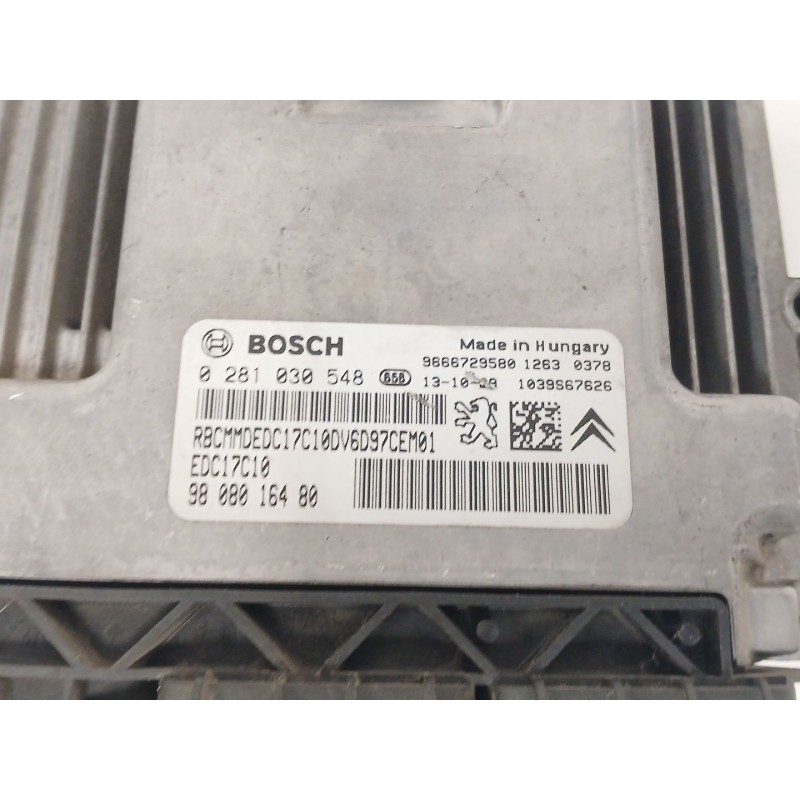 Recambio de centralita motor uce para peugeot 308 ii (lb_, lp_, lw_, lh_, l3_) 1.6 hdi referencia OEM IAM 0281030548 EDC17C10 96