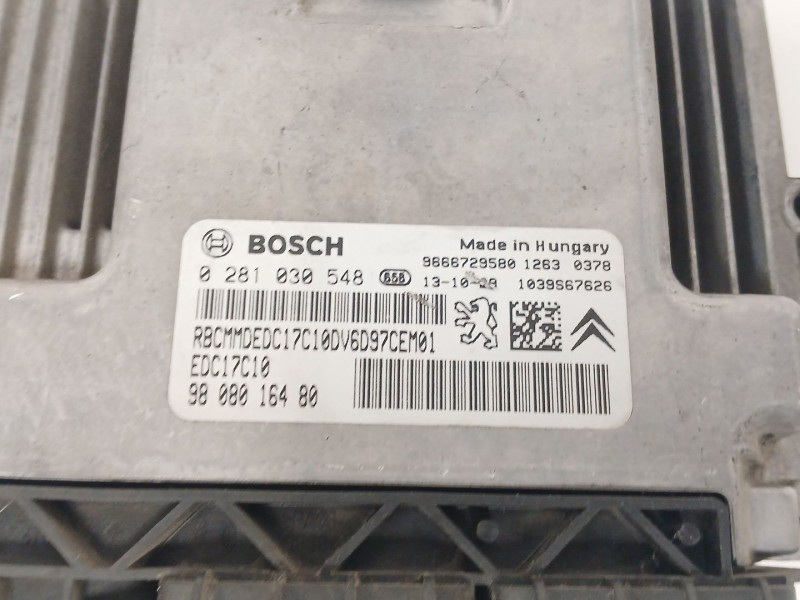 Recambio de centralita motor uce para peugeot 308 ii (lb_, lp_, lw_, lh_, l3_) 1.6 hdi referencia OEM IAM 0281030548 EDC17C10 96