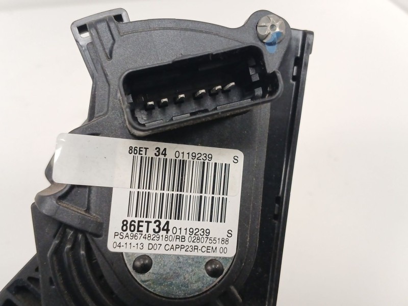 Recambio de pedal acelerador para peugeot 308 ii (lb_, lp_, lw_, lh_, l3_) 1.6 hdi referencia OEM IAM 86ET340119239  