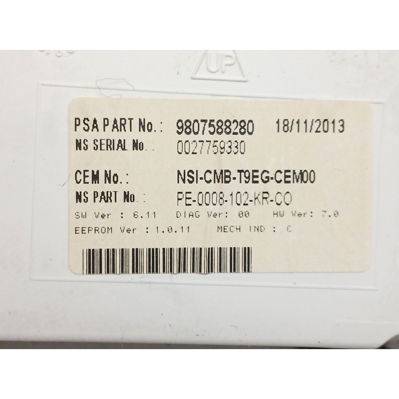 Recambio de cuadro instrumentos para peugeot 308 ii (lb_, lp_, lw_, lh_, l3_) 1.6 hdi referencia OEM IAM 980758828  