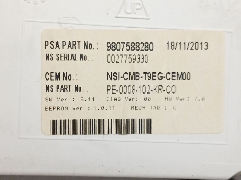 Recambio de cuadro instrumentos para peugeot 308 ii (lb_, lp_, lw_, lh_, l3_) 1.6 hdi referencia OEM IAM 980758828  
