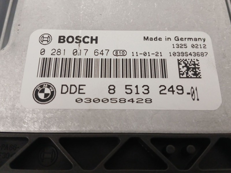 Recambio de centralita motor uce para bmw x3 (f25) xdrive 20 d referencia OEM IAM 0281017647 8513249 13250212