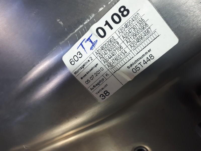 Recambio de elevalunas trasero izquierdo para mercedes-benz clase c (w204) berlina 2.1 cdi cat referencia OEM IAM A2048204302  